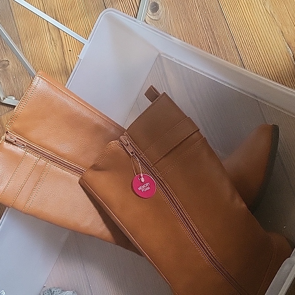 Brand new Camel colored Knee boots